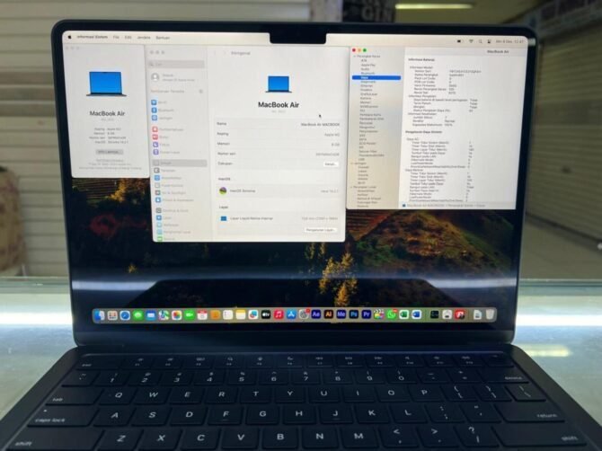 MacBook Air M2 8/512GB Second Midnight Original Ex iBox - Gambar 4