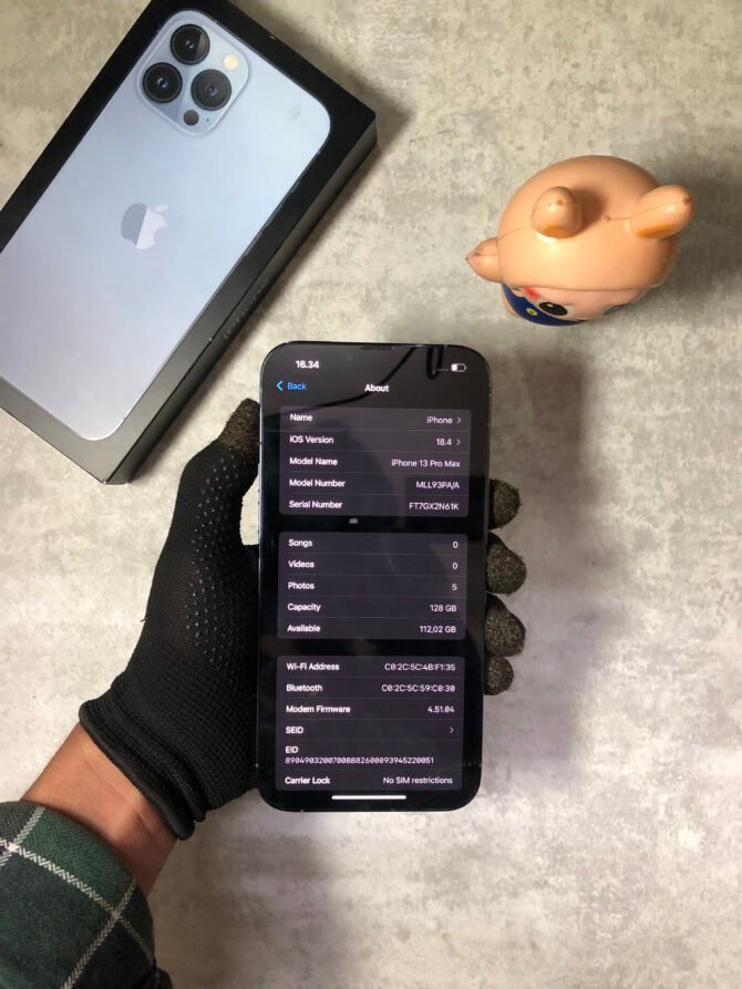 iPhone 13 Pro Max 128GB Sierra Blue Second iBox - Gambar 6