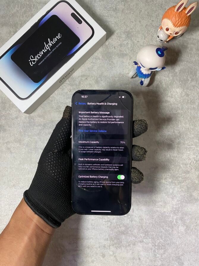 iPhone 14 Pro 256GB Black Second iBox - Gambar 6