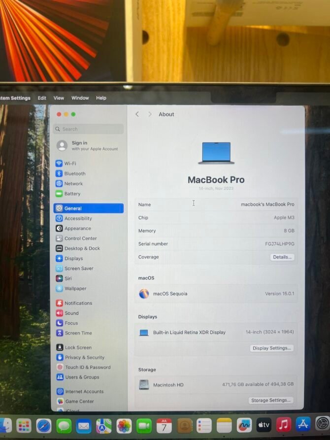 Jual MacBook Pro M3 8/512GB 2023 Grey