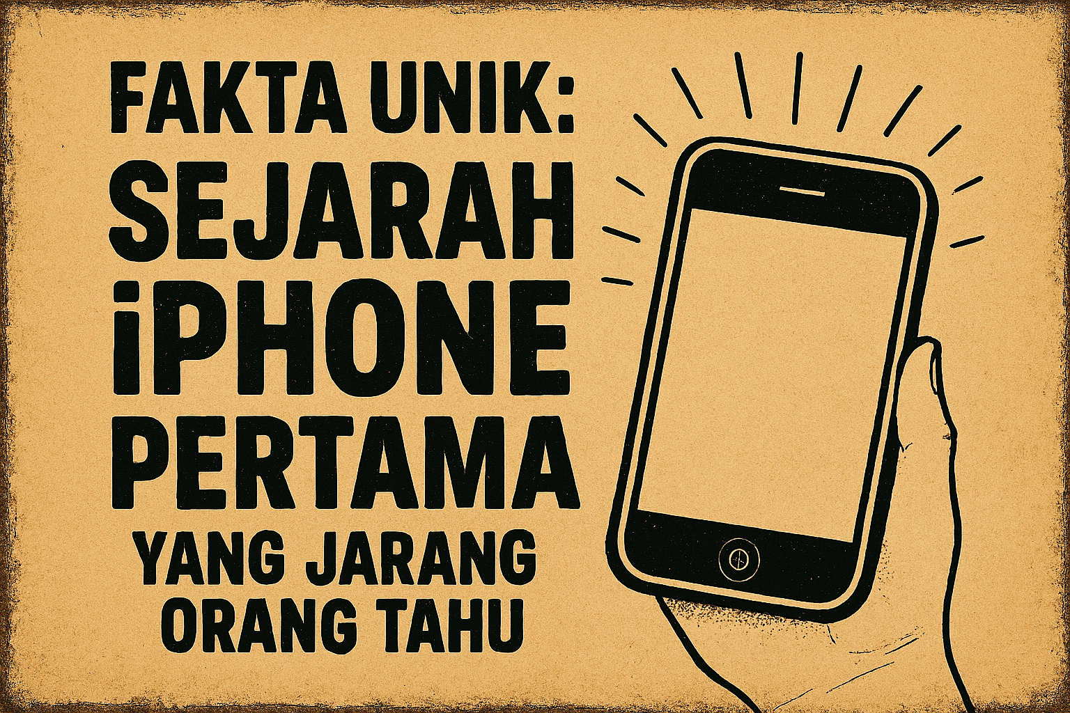 sejarah iphone pertama 2007