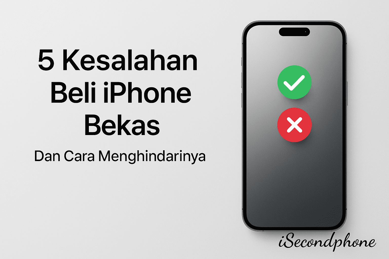 5 kesalahan beli iPhone bekas dan cara menghindarinya dengan tips memilih iPhone second yang aman, transparan, dan bergaransi di iSecondphone