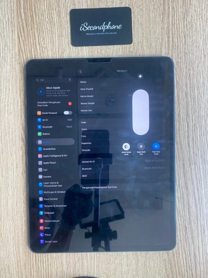 TrueTone iPad Pro M1 12.9 Inch 128GB Space Gray Second Original