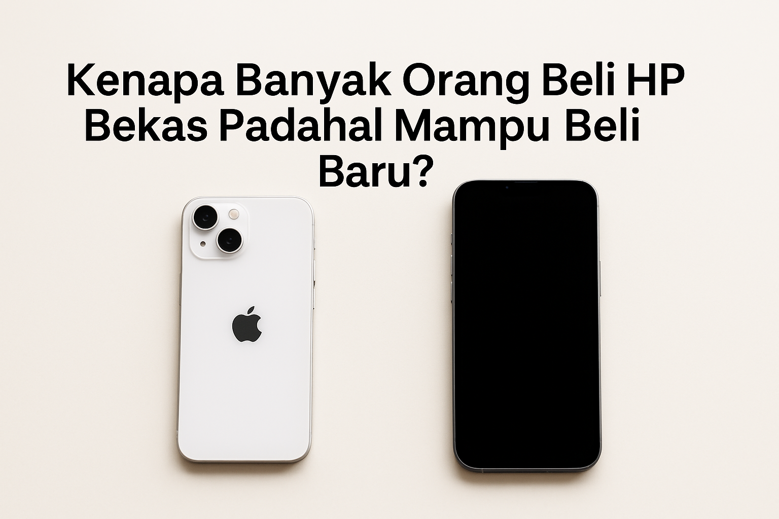 Kenapa Banyak Orang Beli HP Bekas Padahal Mampu Beli Baru? Inilah 7 Alasan Rasional & Psikologisnya