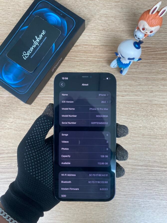 iPhone 12 Pro Max 128GB Pacific Blue Second Digimap About
