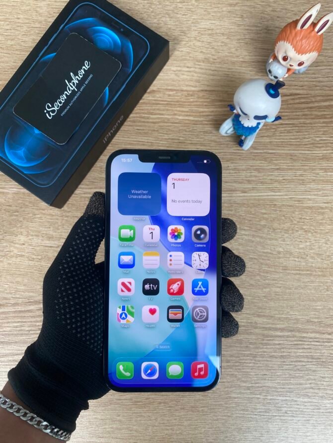 iPhone 12 Pro Max 128GB Pacific Blue Second Digimap Layar