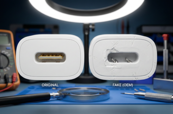 Cek Charger iPhone Original