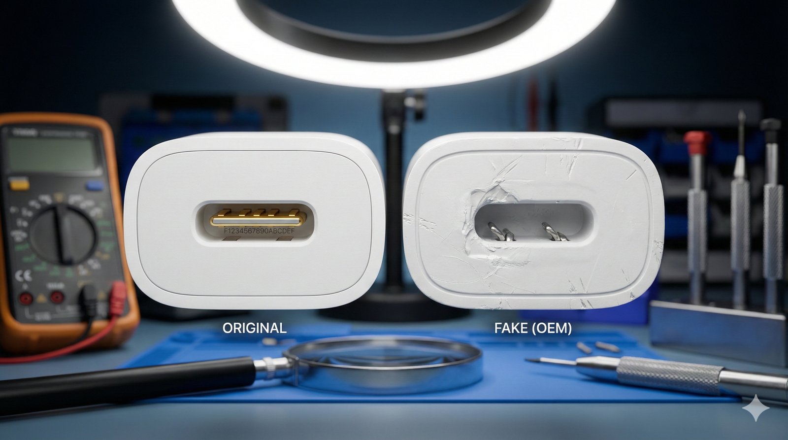 Cek Charger iPhone Original