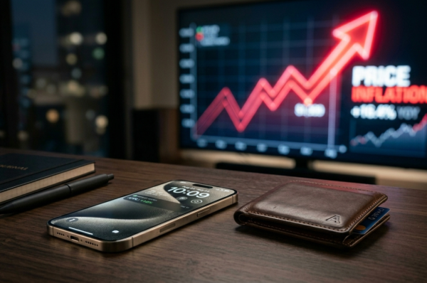 Ilustrasi fenomena harga iPhone baru naik tajam di gerai resmi pada April 2026 yang mendorong konsumen memilih iPhone second original berkualitas.