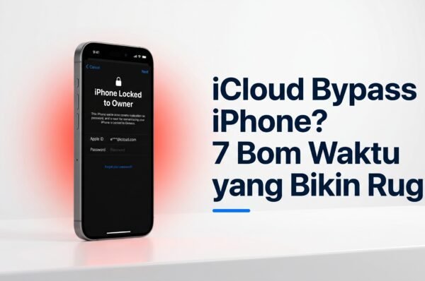 iCloud Bypass iPhone — layar Activation Lock yang bisa relock kapan saja