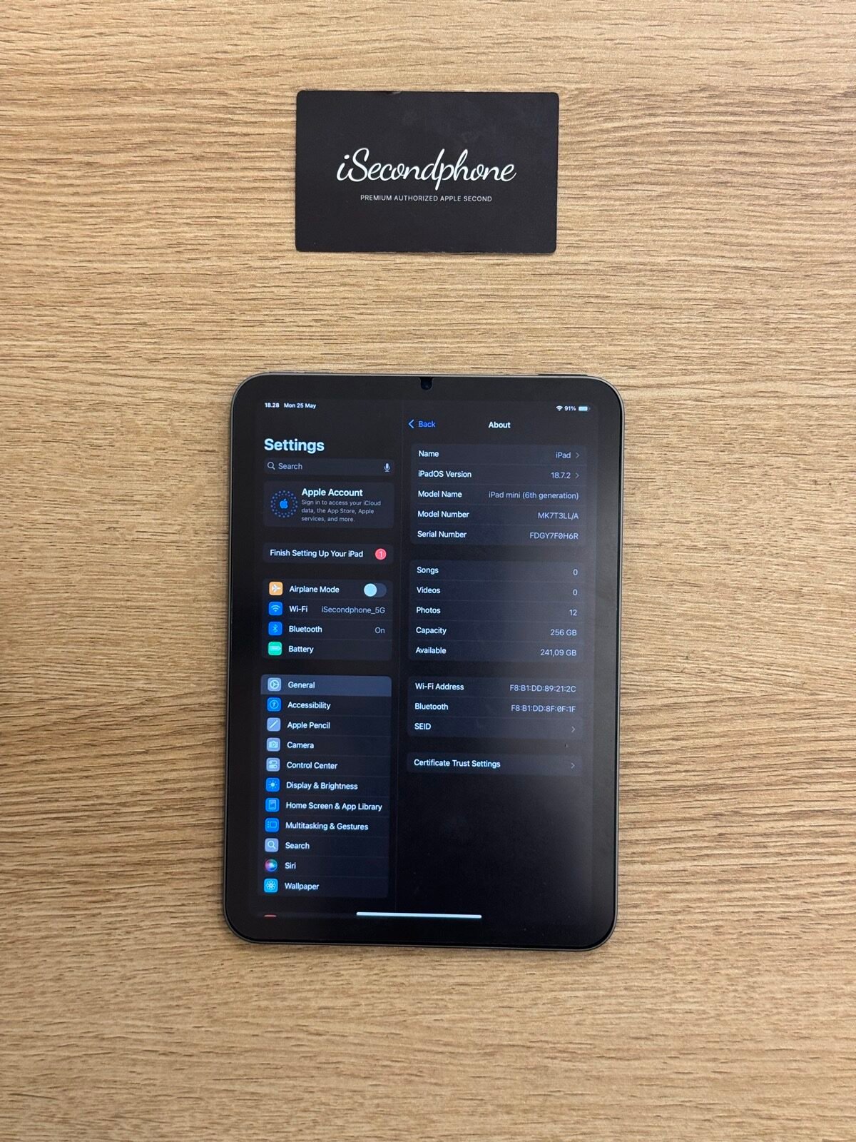 iPad Mini 6 Space Gray 256GB Second Inter Original Bergaransi - iSecondphone Jakarta iPad Mini 6 Space Gray 256GB Second Inter Original Bergaransi - iSecondphone Jakarta