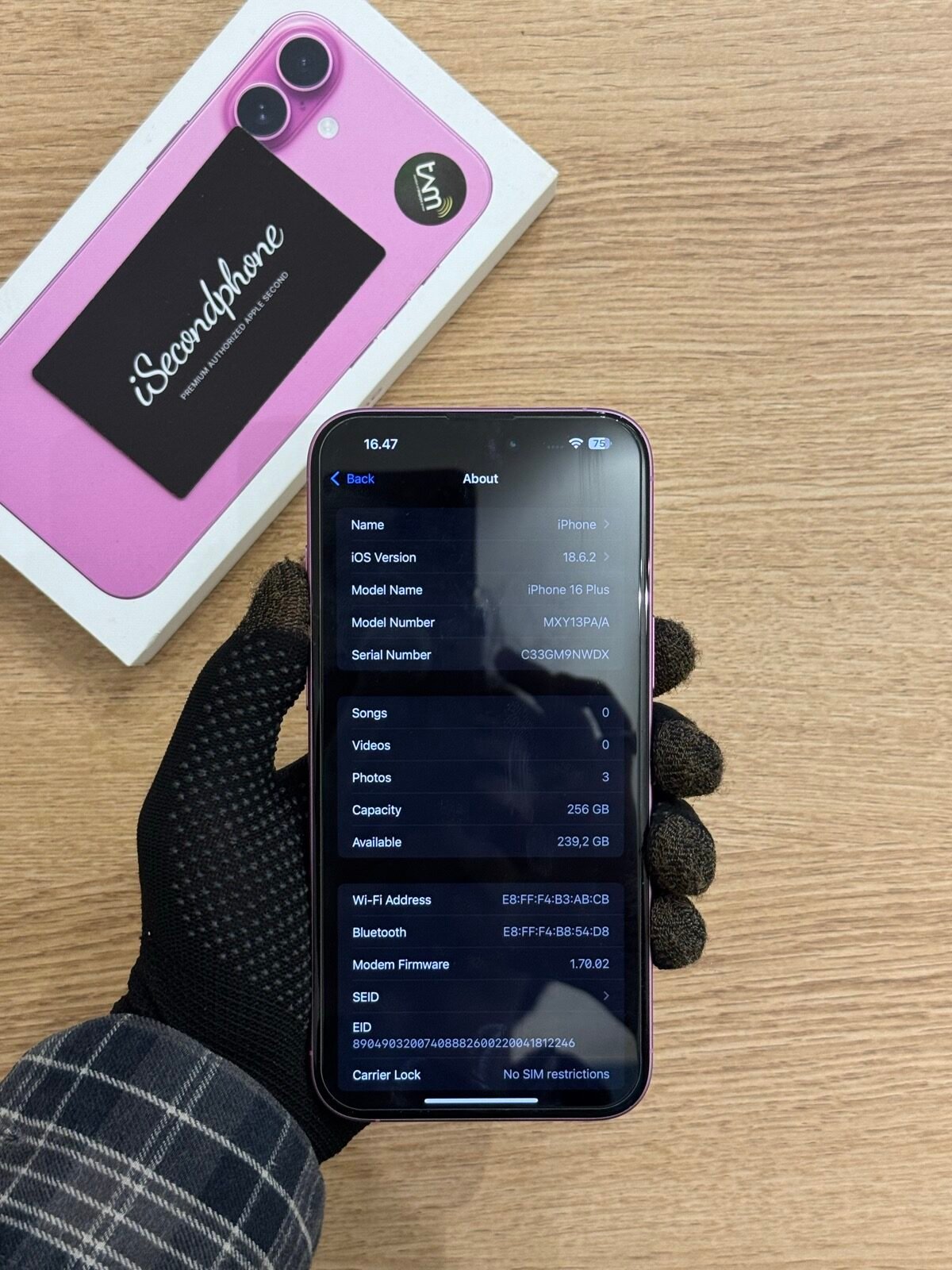 iPhone 16 Plus Pink 256GB Second iBox Original Bergaransi - iSecondphone Jakarta iPhone 16 Plus Pink 256GB Second iBox Original Bergaransi - iSecondphone Jakarta