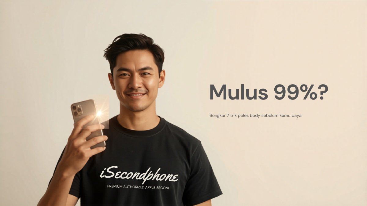 iPhone Mulus 99 Persen - pembeli pintar inspect iPhone dengan senter sebelum bayar