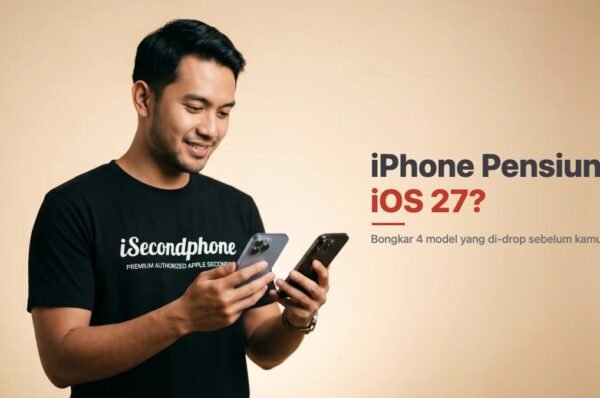 iPhone Pensiun iOS 27 - cowok iSecondphone bandingkan dua iPhone, cek model aman vs pensiun sebelum beli second