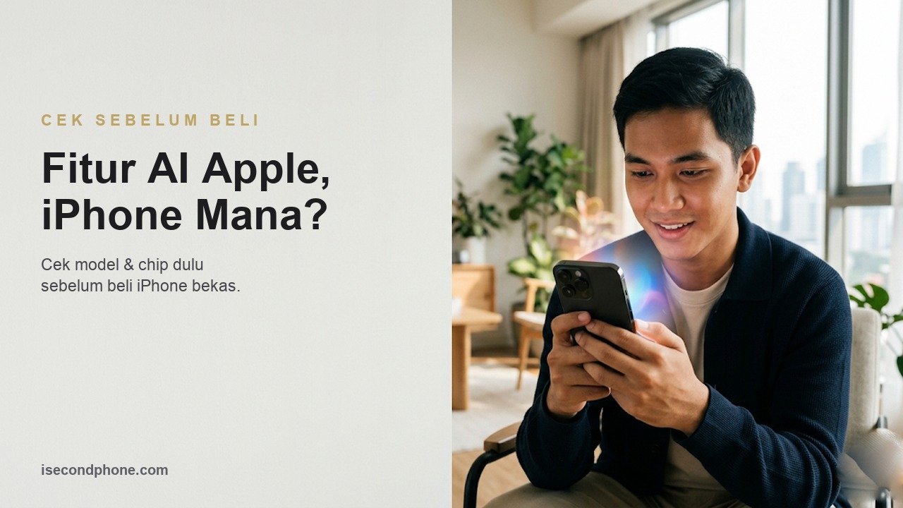 Fitur AI Apple Intelligence di iPhone bekas - cek model & chip sebelum beli