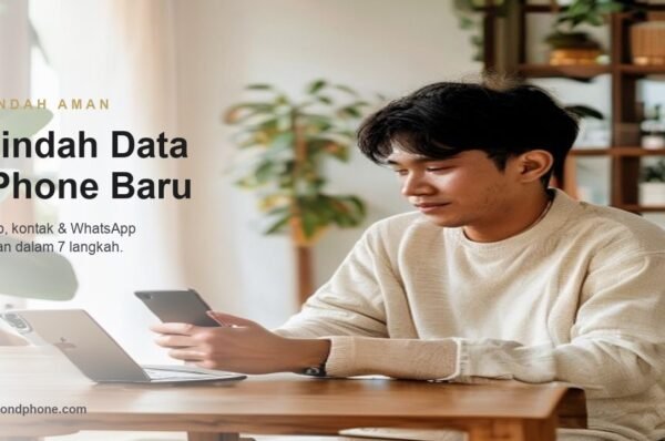 cara pindah data iPhone second baru, transfer foto kontak WhatsApp