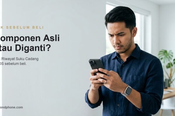Cek komponen iPhone bekas asli atau diganti lewat Riwayat Suku Cadang
