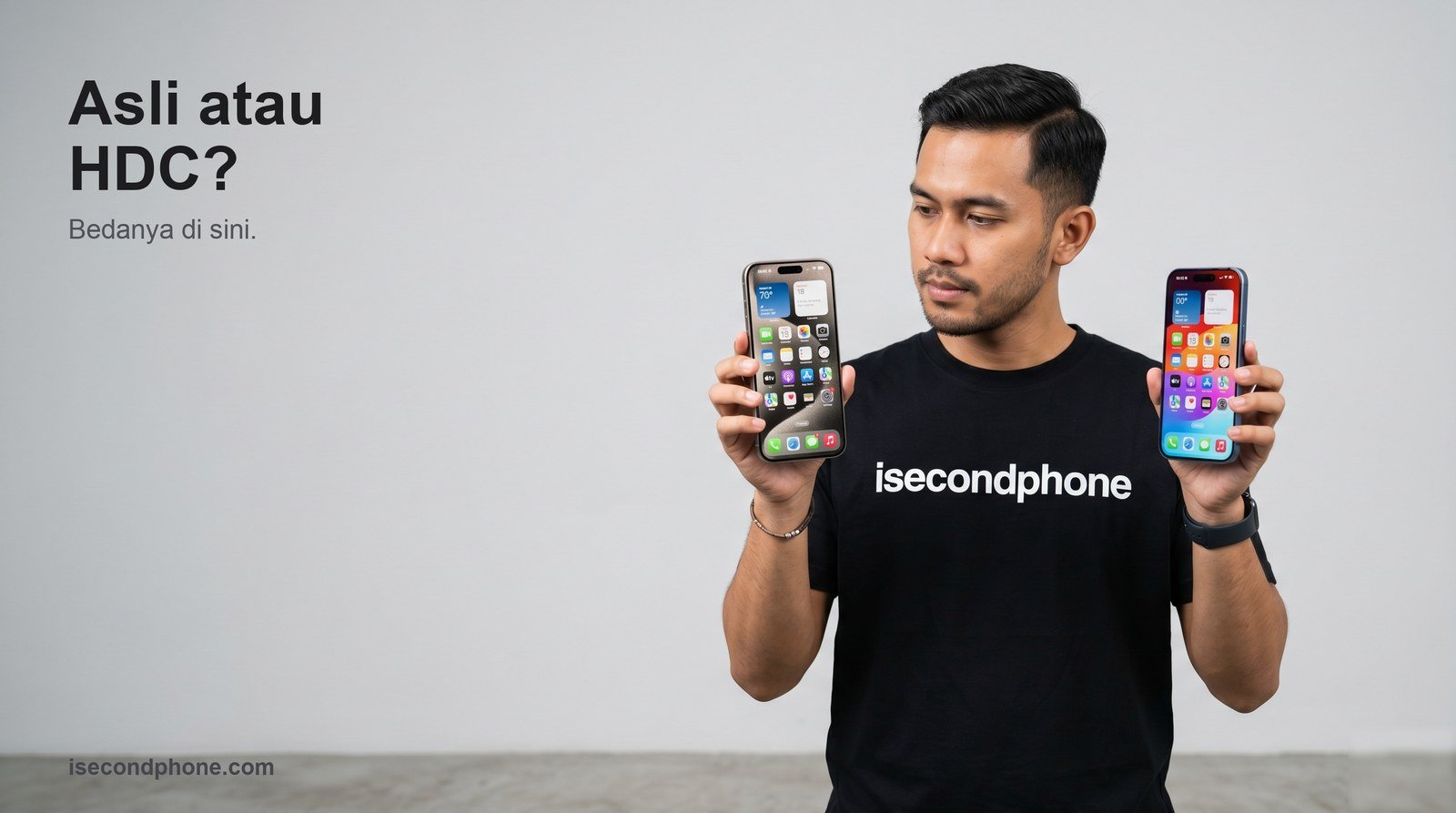 7 Ciri iPhone HDC - perbandingan iPhone asli vs HDC supercopy palsu