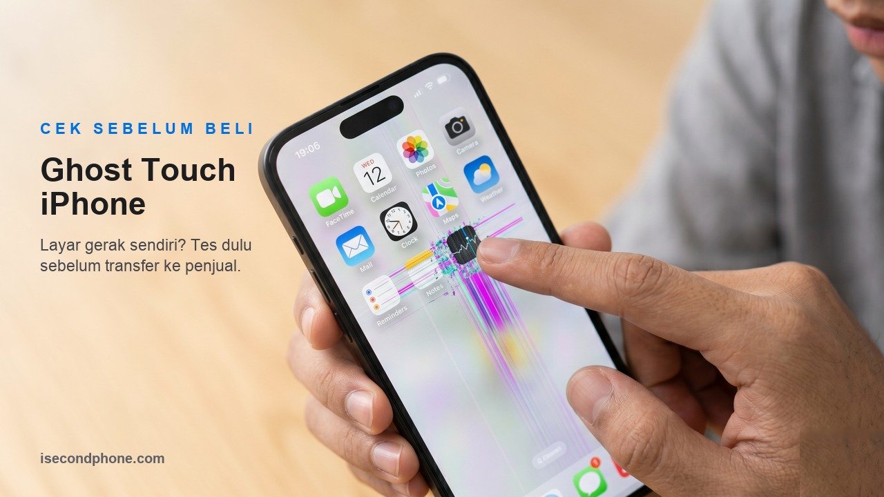 Ghost touch iPhone, layar gerak sendiri saat disentuh, cek sebelum beli iPhone bekas