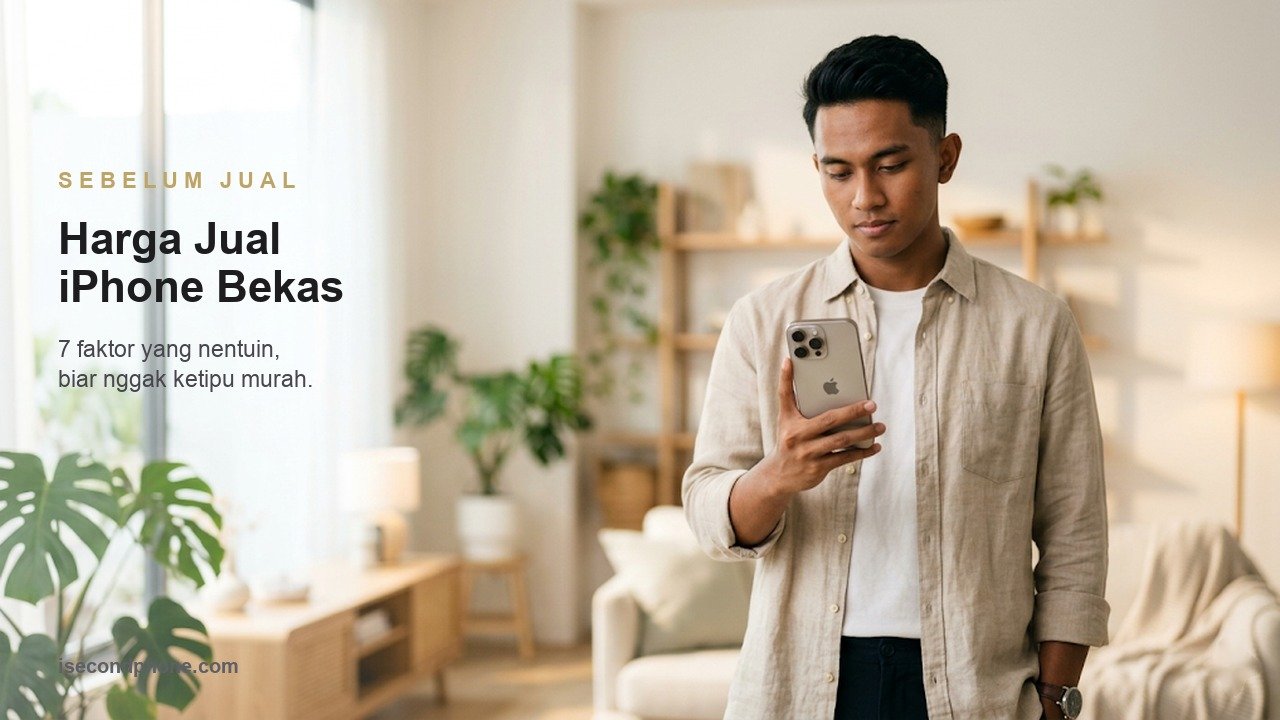 harga jual iPhone bekas - anak muda menilai iPhone sebelum menjual