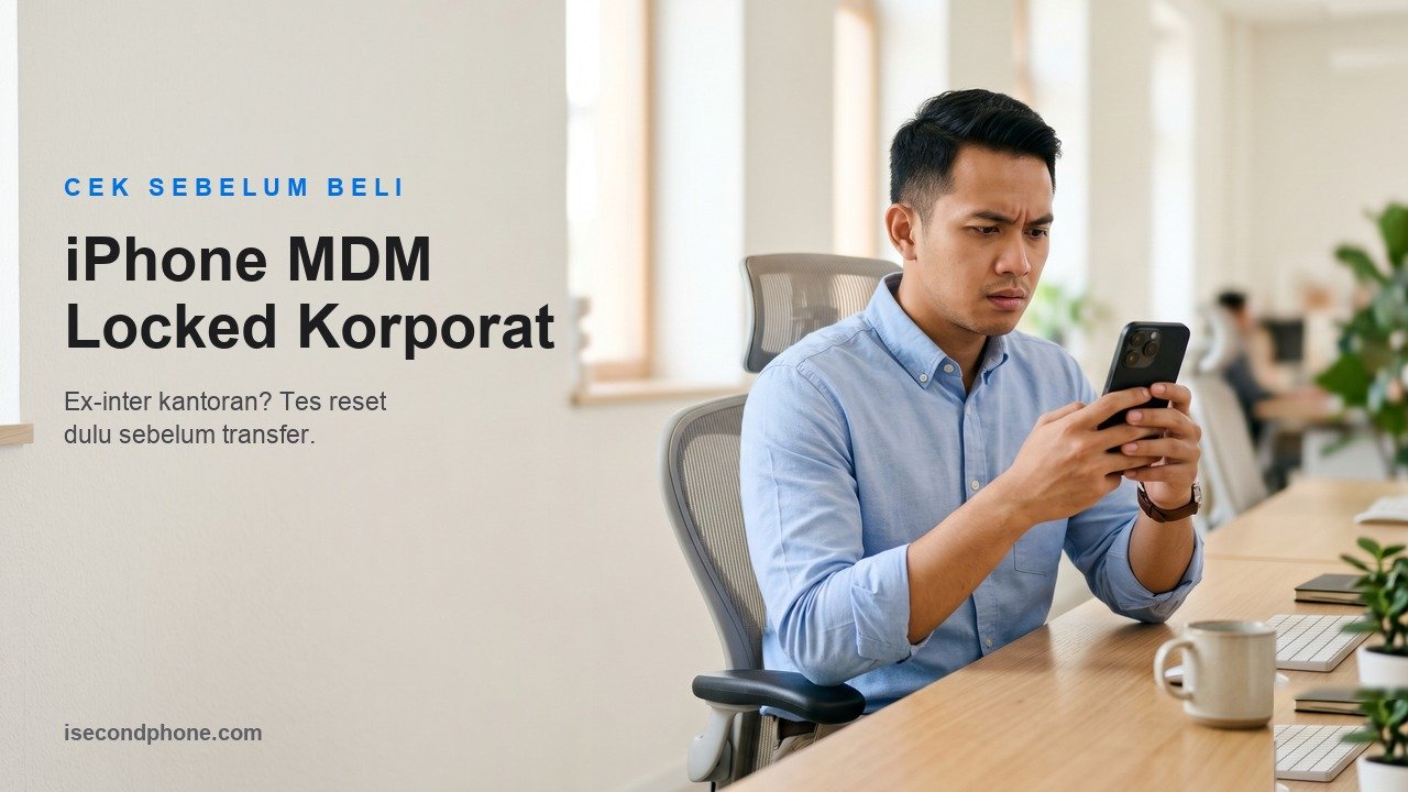 iPhone MDM locked korporat, cek Remote Management sebelum beli iPhone bekas ex-inter