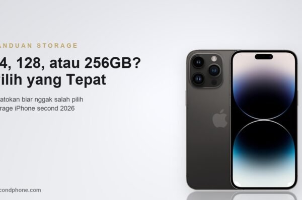 Panduan pilih storage iPhone second 64GB 128GB atau 256GB
