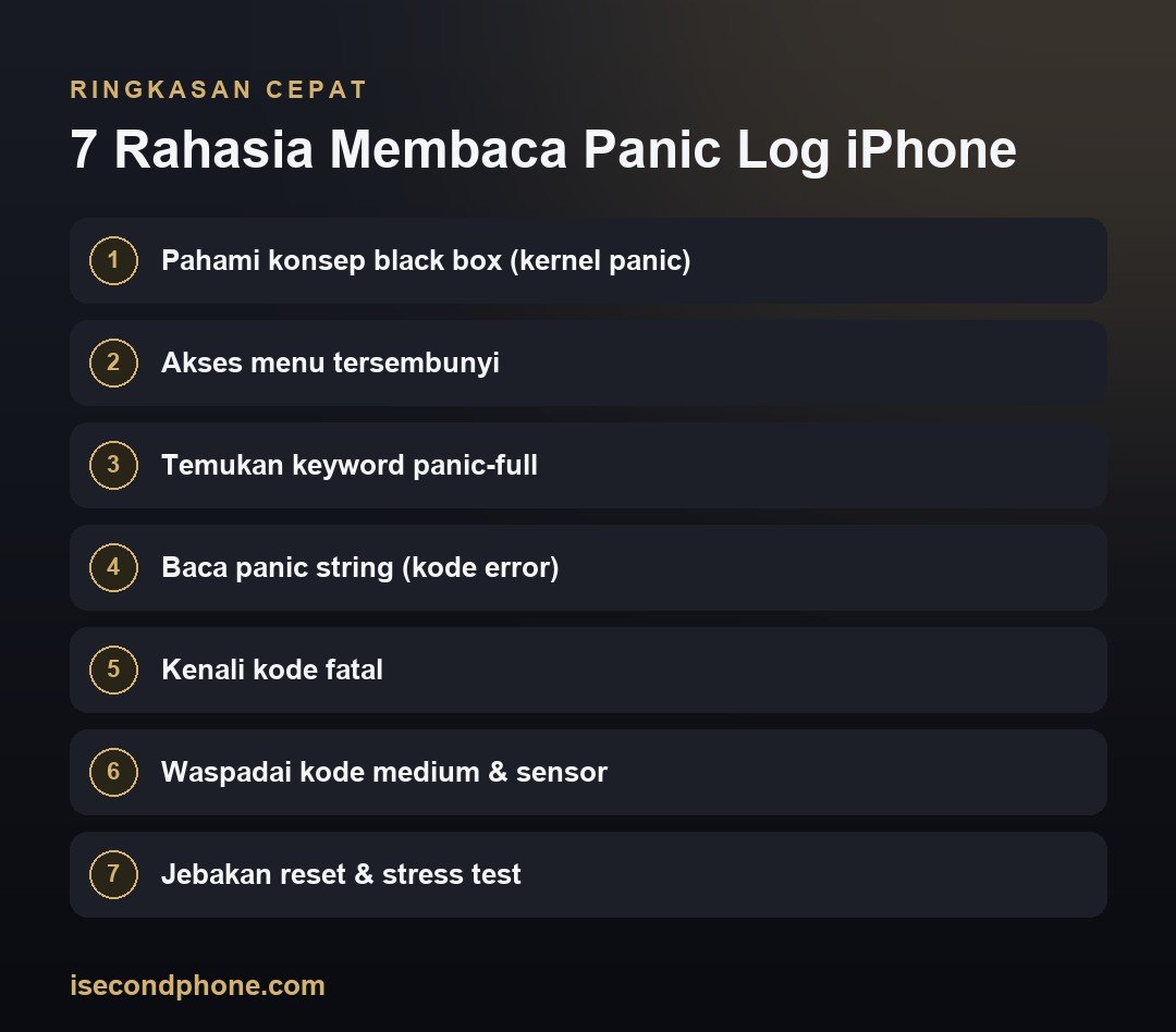 7 Rahasia Membaca Panic Log iPhone — ringkasan panduan cara baca panic log iPhone