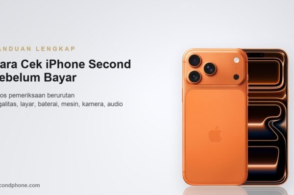 Panduan cara cek iPhone second sebelum bayar dengan tujuh pos pemeriksaan berurutan