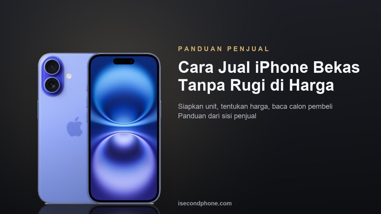 Panduan cara jual iPhone bekas dari sisi penjual supaya harganya tidak jatuh