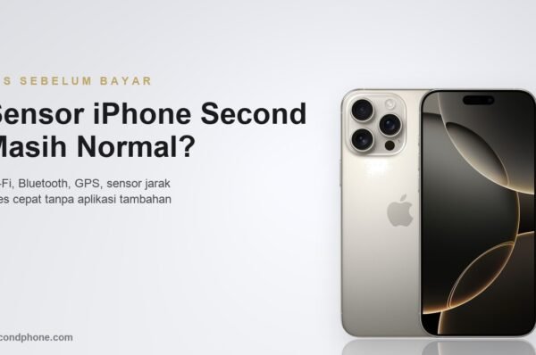 Cek sensor iPhone second: tujuh tes penting sebelum membayar, dari sensor jarak sampai GPS