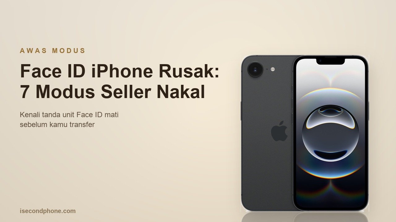 Face ID iPhone rusak: 7 modus seller nakal yang wajib dihindari
