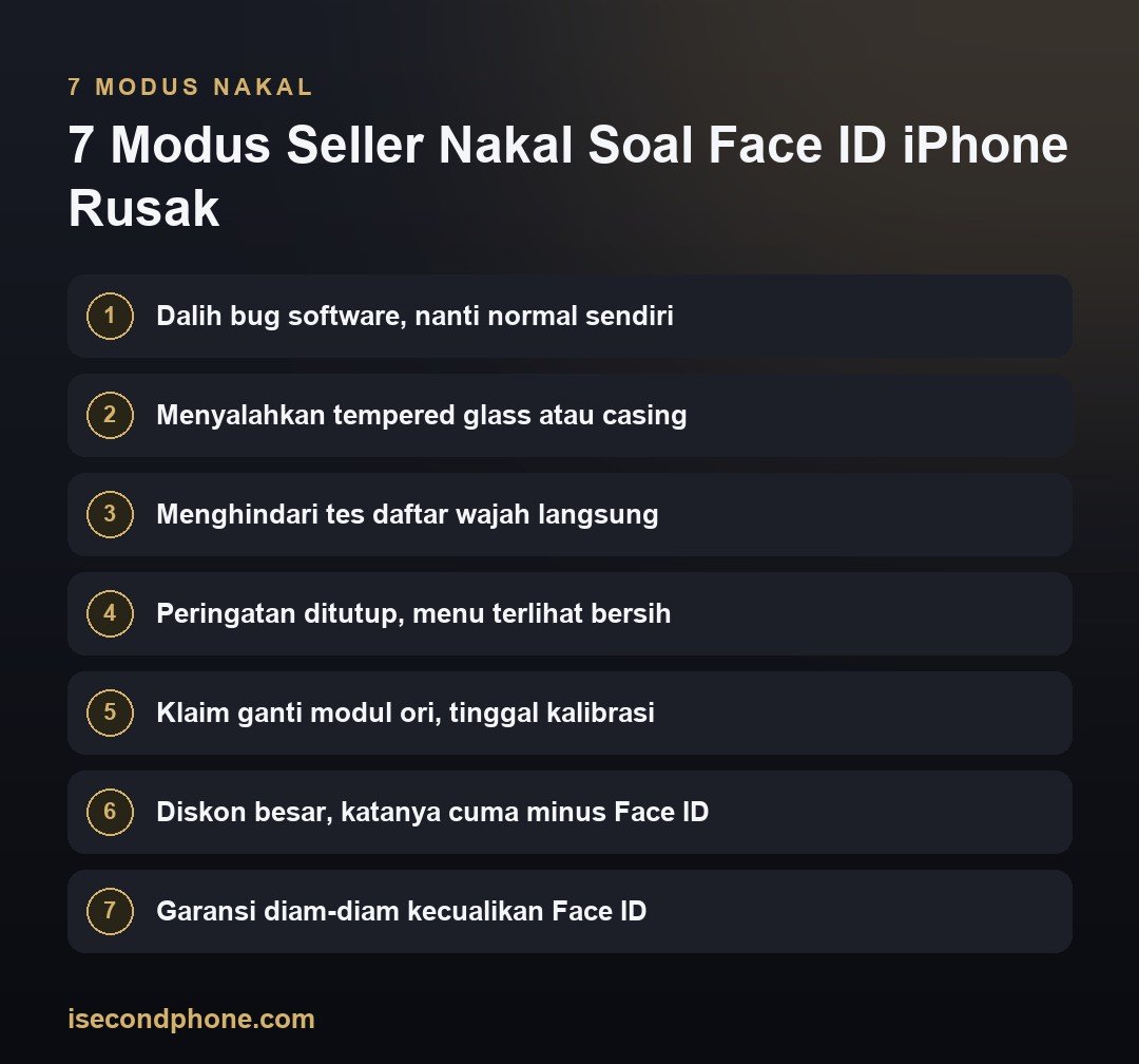 7 Modus Seller Nakal Soal Face ID iPhone Rusak — modus Face ID iPhone rusak