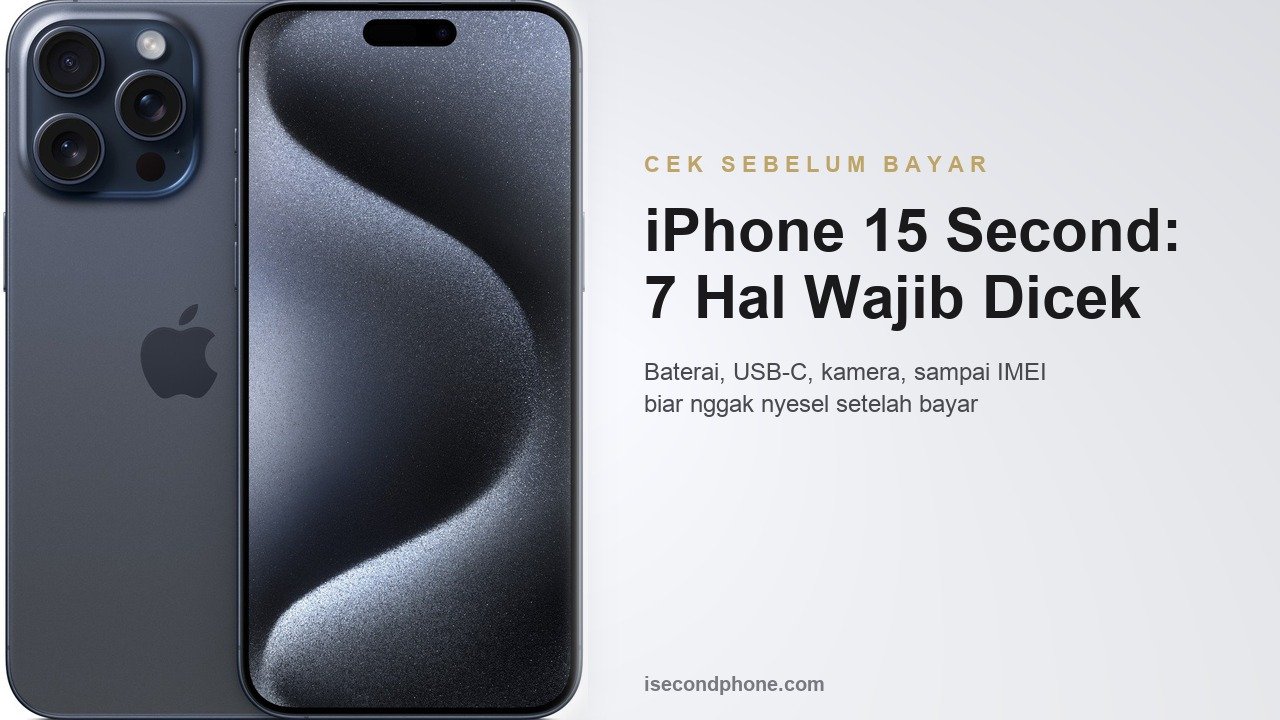 iPhone 15 second: 7 hal wajib dicek sebelum beli