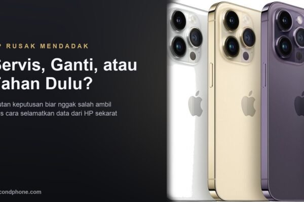 Panduan keputusan saat HP rusak mendadak dengan jajaran pilihan iPhone second sebagai pengganti