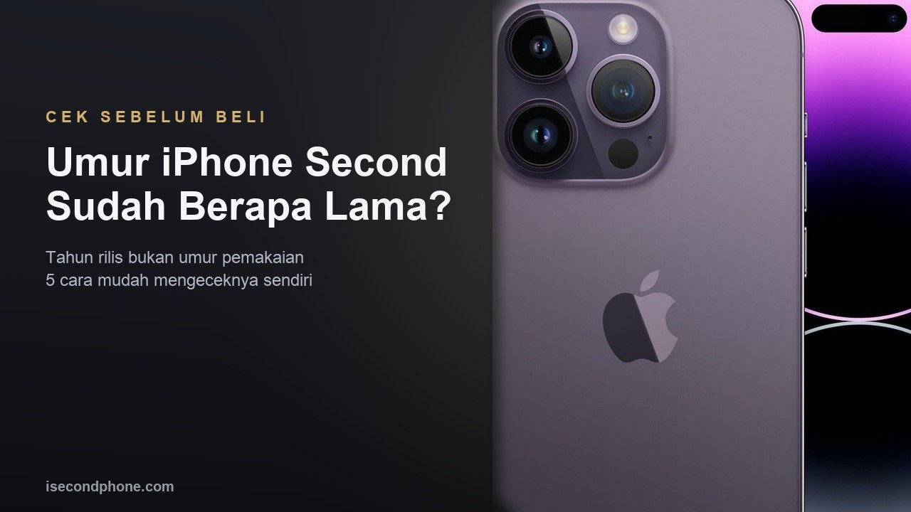 Umur iPhone second: cara mudah mengetahui sudah berapa lama unit dipakai sebelum membeli