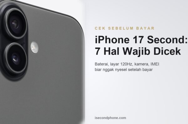 iPhone 17 second: 7 hal wajib dicek sebelum beli